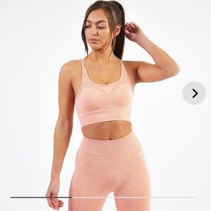 NWT Aybl Motion Seamless Workout Set in Peach